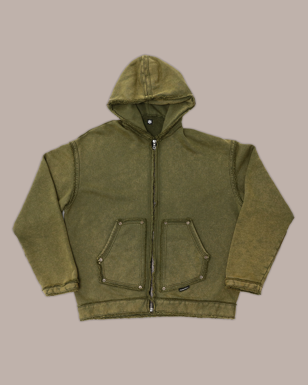 FRANCO HOODIE - Acid Moss