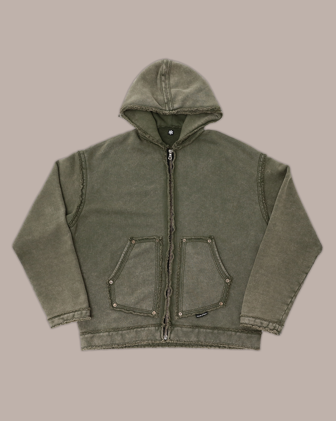 FRANCO HOODIE - Dust Olive