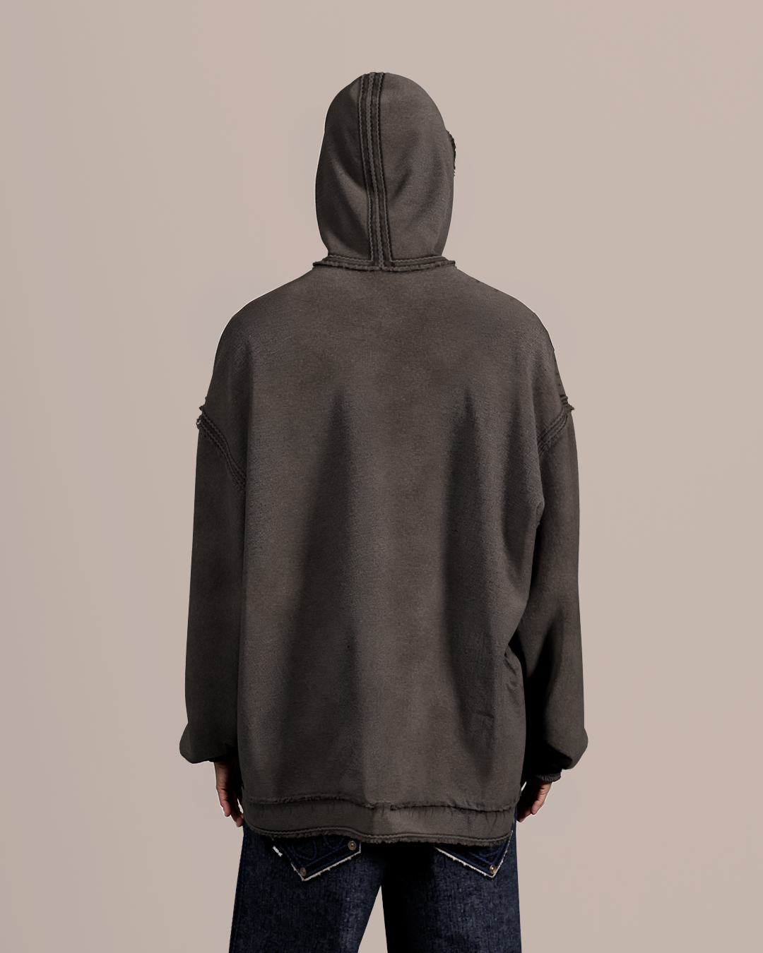 FRANCO HOODIE - Warm Grey